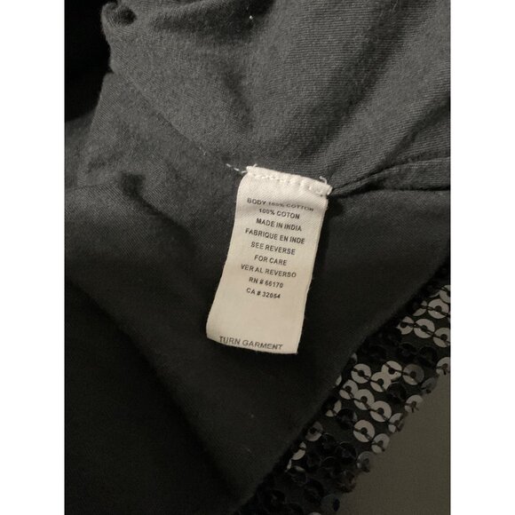 FREE PEOPLE Sequin Sleeveless Mini Dress Black size 6 - Picture 5 of 9